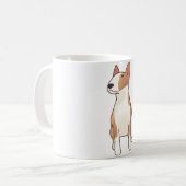 Niedlicher Bullterator Kaffeetasse (Vorderseite Links)
