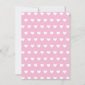 Niedlicher Bun in der Oven Baby Dusche Einladung (Rückseite)