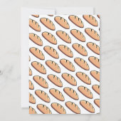 Niedlicher Bun in Oven BaBy Q Dusche Einladung (Rückseite)