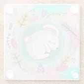 Niedlicher Bunnн-Untersetzer Glasuntersetzer (Rückseite)