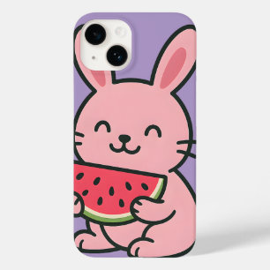 Niedlicher Bunny Eating Carrot Phone Case   Kawaii