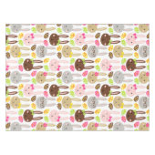 Niedlicher Bunny & Eggs Osterbrunch Tischdecke (Vorderseite (Horizontal))