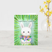 Niedlicher Bunny Einige sonnige Lieben Ihr Sweet V Karte (Gelbe Blume)