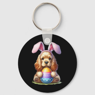 Niedlicher Bunny Er Spaniel Dog Oster Schlei Oster Schlüsselanhänger