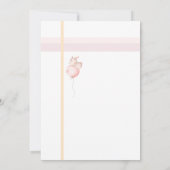 Niedlicher Bunny Es ist eine Mädchendusche III Ein Einladung (Rückseite)