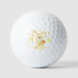 Niedlicher Bunny für eine positive Stimmung Golfball