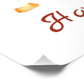 Niedlicher Bunny für eine positive Stimmung Poster (Ecke)