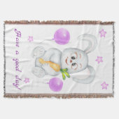 Niedlicher Bunny für eine positive Stimmung Poster Decke (Vorderseite)