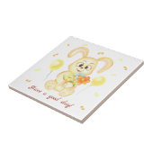 Niedlicher Bunny für eine positive Stimmung Poster Fliese (Seite)