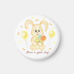 Niedlicher Bunny für eine positive Stimmung Poster Magnet