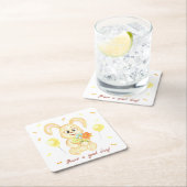 Niedlicher Bunny für eine positive Stimmung Poster Rechteckiger Pappuntersetzer (Vor Ort)