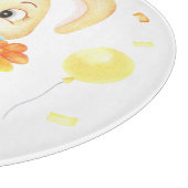 Niedlicher Bunny für eine positive Stimmung Poster Schneidebrett (Ecke)