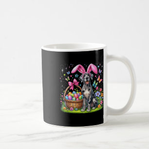 Niedlicher Bunny Great Dane Dog Ostereier Korb Est Kaffeetasse