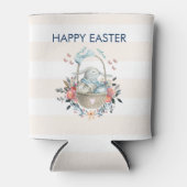 Niedlicher Bunny in Basket & Hübsch Florals Happy  Dosenkühler (Vorderseite)