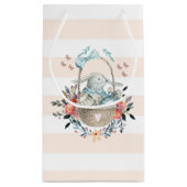 Niedlicher Bunny in Basket & Hübsch Florals Happy Kleine Geschenktüte (Rückseite)