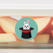 Niedlicher Bunny in Wizard Hat Etiketten (Befestigt)