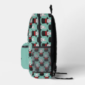 Niedlicher Bunny in Wizard Hat Pattern Bedruckter Rucksack (Rechts)