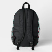 Niedlicher Bunny in Wizard Hat Pattern Bedruckter Rucksack (Rückseite)