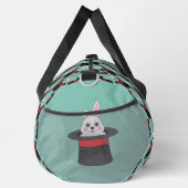 Niedlicher Bunny in Wizard Hat Pattern Duffle Bag (Rechts)