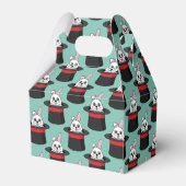 Niedlicher Bunny in Wizard Hat Pattern Geschenkschachtel (Rückseite)