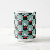 Niedlicher Bunny in Wizard Hat Pattern Kaffeetasse (Mittel)