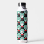 Niedlicher Bunny in Wizard Hat Pattern Trinkflasche (Links)