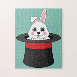 Niedlicher Bunny in Wizard Hat Puzzle