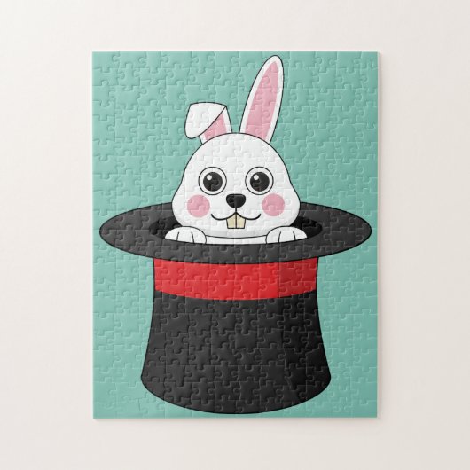 Niedlicher Bunny in Wizard Hat Puzzle (Vertikal)