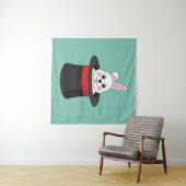 Niedlicher Bunny in Wizard Hat Wandteppich (Beispiel (Horizontal))