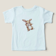 Niedlicher Bunny Kleinkind T - Shirt Kid Animal Pr