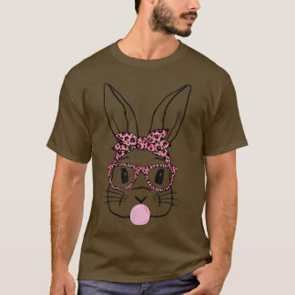Niedlicher Bunny mit Bandana Herzbrille Bubblegum  T-Shirt