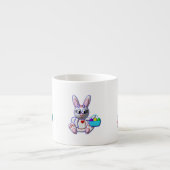 Niedlicher Bunny mit einem Korb Espressotasse (Vorderseite)