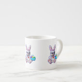 Niedlicher Bunny mit einem Korb Espressotasse (Vorderseite Rechts)