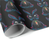 Niedlicher Bunny mit Sparkling Carrot Soul Geschenkpapier (Rolleneckpunkt)