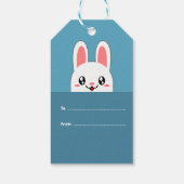 Niedlicher Bunny Osteraster Geschenkanhänger (Rückseite)
