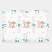 Niedlicher Bunny Osteraster Geschenkpapier Set (Vorderseite 3)