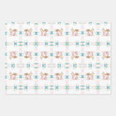 Niedlicher Bunny Osteraster Geschenkpapier Set (Vorderseite)