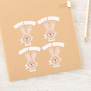 Niedlicher Bunny Planner Scrapbooking Happy Oaster Aufkleber