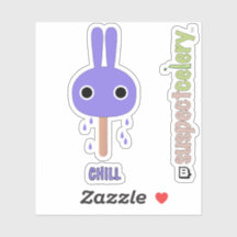 Niedlicher Bunny Popsicle SuspectCelery™ Sticker