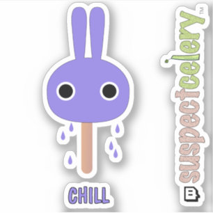 Niedlicher Bunny Popsicle SuspectCelery™ Sticker