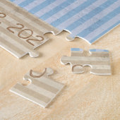 Niedlicher Bunny Rabbit Monogram Spaß Puzzle (Seite)