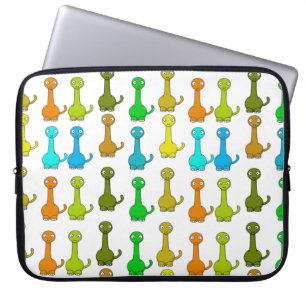 Niedlicher bunter Baby-Dinosaurierentwurf Laptopschutzhülle