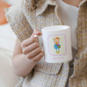 Niedlicher bunter Boho Hipster Bärenname Kaffeetasse