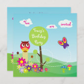 Niedlicher bunter einladung (Vorne/Hinten)