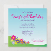 Niedlicher bunter einladung (Rückseite)