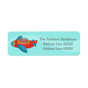 Niedlicher bunter Flugzeug-Jet für Kinder