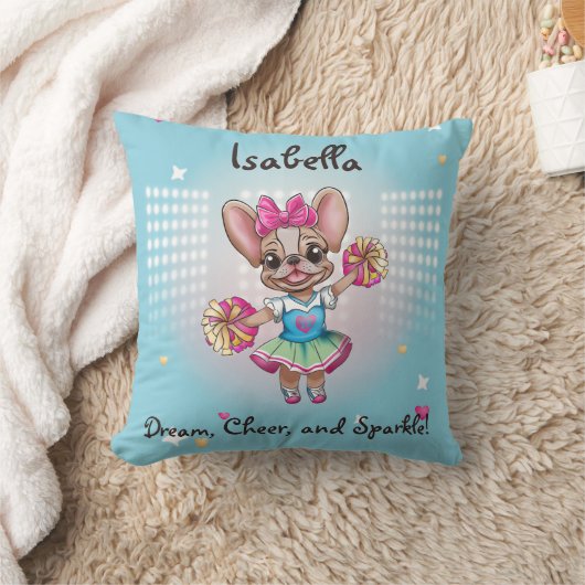 Niedlicher bunter französischer Geistesgeist Kissen (Decke)