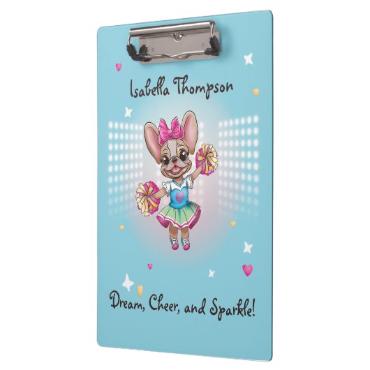 Niedlicher bunter französischer Geistesgeist Klemmbrett (Links)