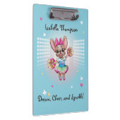 Niedlicher bunter französischer Geistesgeist Klemmbrett (Rechts)