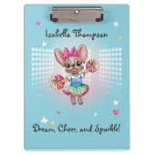 Niedlicher bunter französischer Geistesgeist Klemmbrett (Vorderseite)